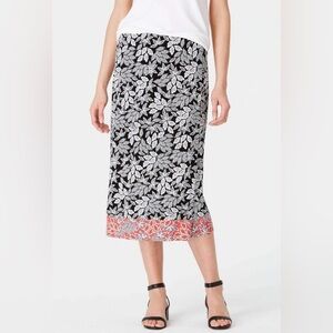 J. Jill Women’s Floral Skirt Size XL Tall